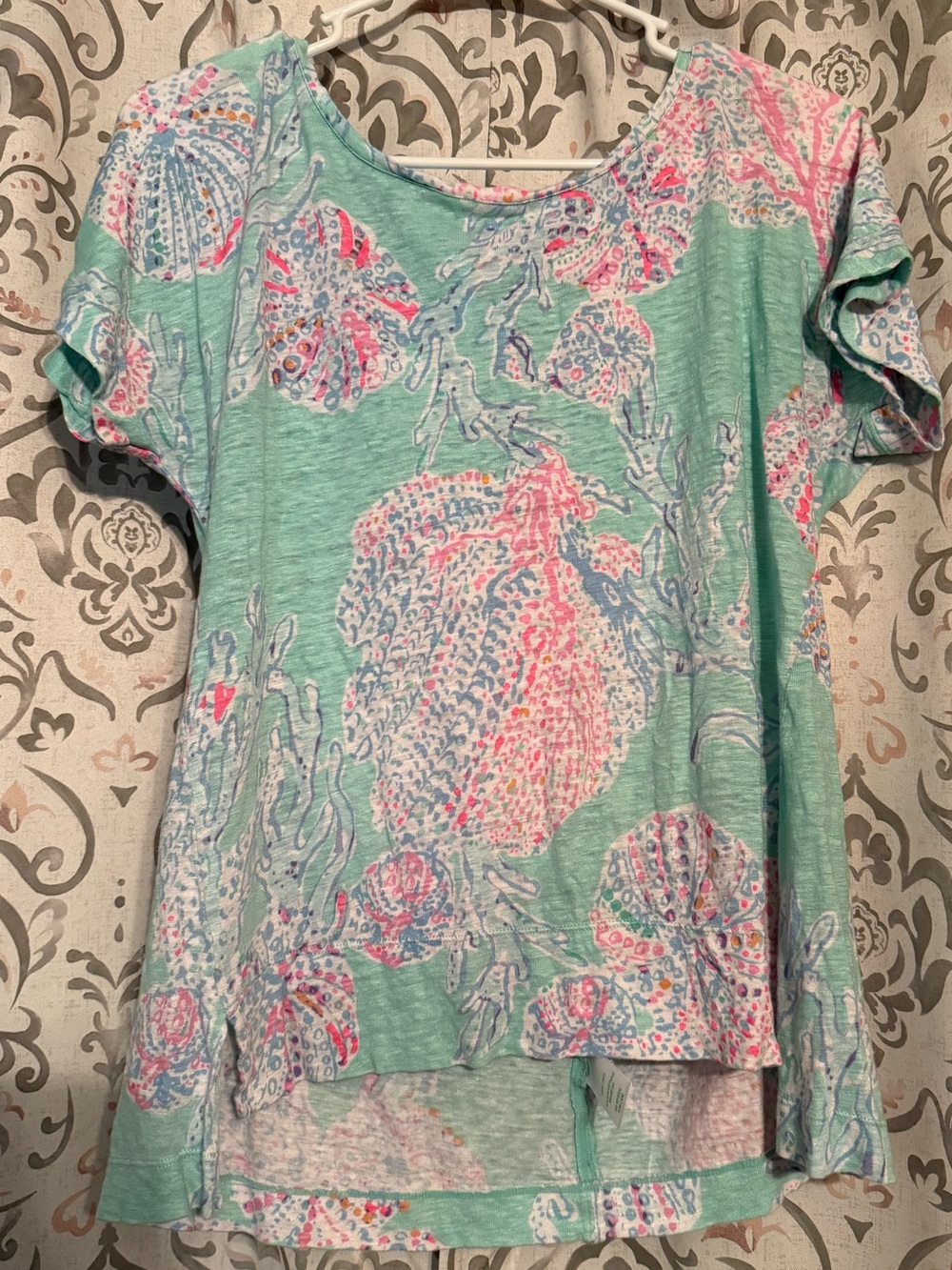 Lilly Pulitzer Pink & Green Top 🐚💖